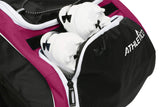 Athletico Baseball Bat Bag - Backpack for Baseball, T-Ball & Softball Equipment & Gear for Youth and Adults | Holds Bat, Helmet, Glove, Shoes |Shoe Compartment & Fence Hook (Maroon) - backpacks4less.com