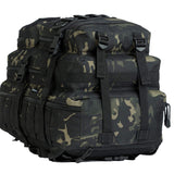 GZ XINXING 3 Day Assault Pack Military Tactical Army Molle Rucksack Backpack Bug Out Bag Hiking Daypack For Hunting Camping Hiking Traveling (Black Multicam) - backpacks4less.com