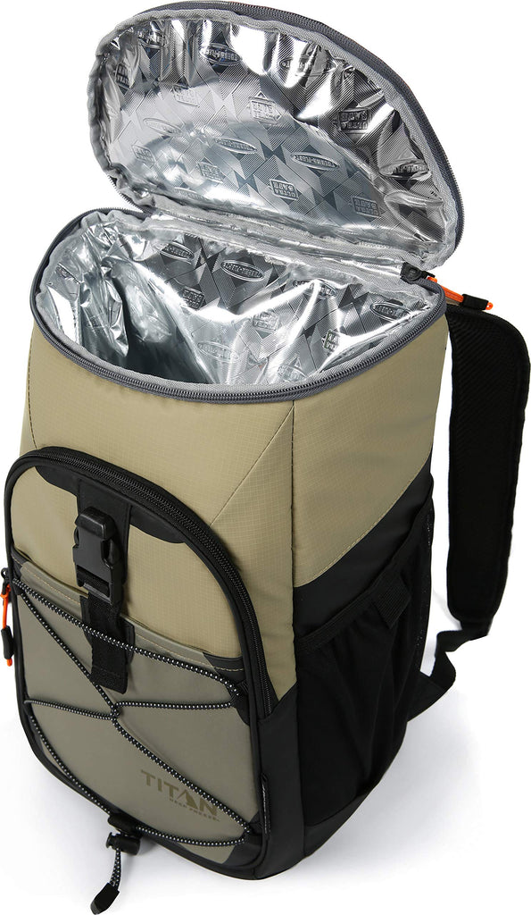 Titan Deep Freeze Backpack Cooler - 24 Can Capacity With 2-Day Ice Retention