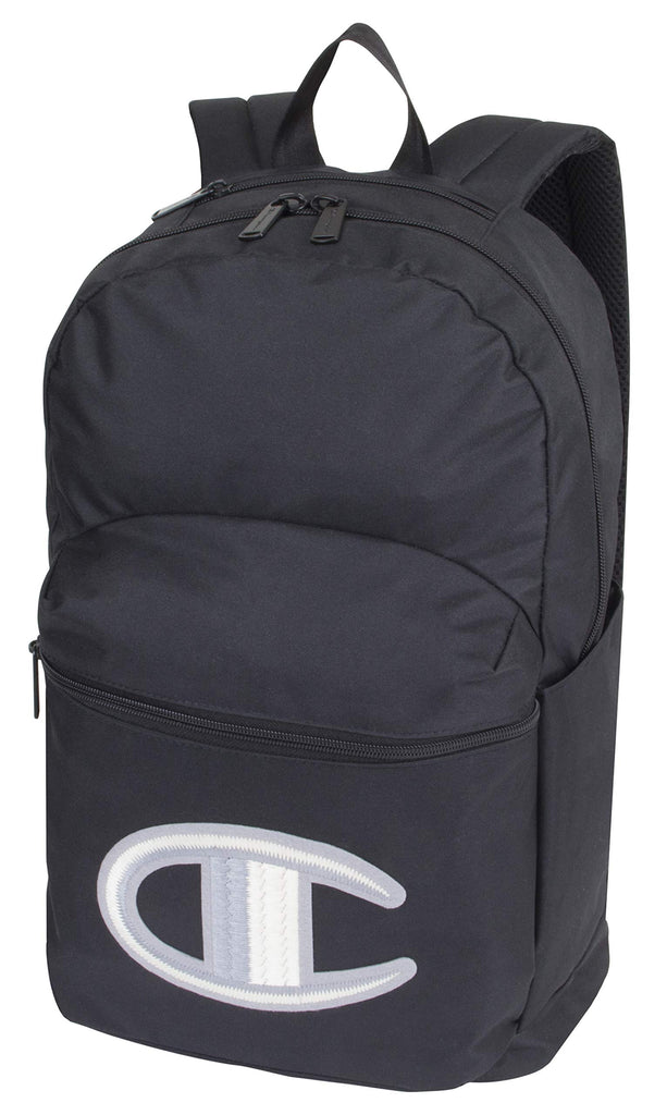 Champion Unisex Textile Mini Backpack (Black) - backpacks4less.com