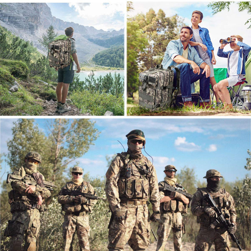 NOOLA Military Tactical Backpack Large Army Assault Pack Molle Bag Rucksack ACU - backpacks4less.com