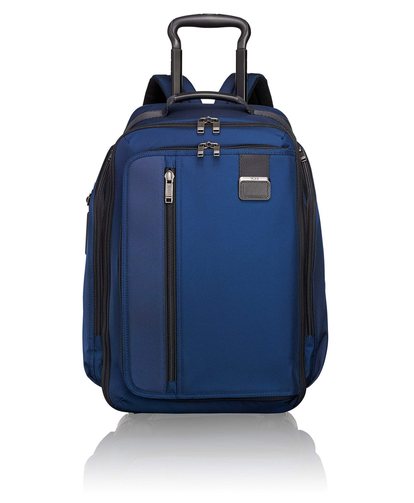 TUMI - Merge Wheeled Backpack - 15 Inch Laptop Carry-On Rolling Bag for Men and Women - Deep Blue - backpacks4less.com