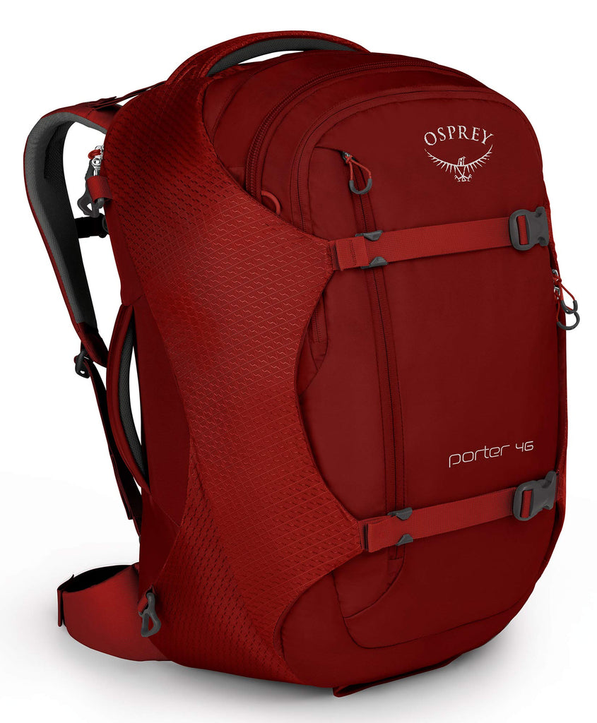 Osprey Packs Porter 46 Travel Backpack, Diablo Red –