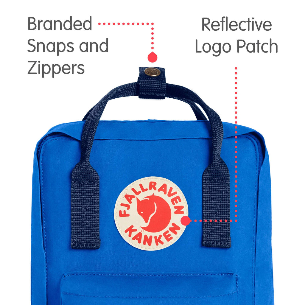 Fjallraven - Kanken Mini Classic Backpack for Everyday, Royal Blue/Goo–