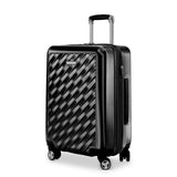 Ricardo Beverly Hills Melrose Hardside Expandable Luggage with Lightweight Construction for Smooth Traveling, Stylish, Durable, and Spacious, Men and Women, Black, Carry-On 20-Inch