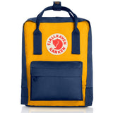 Fjallraven - Kanken Mini Classic Backpack for Everyday, Navy/Warm Yellow - backpacks4less.com