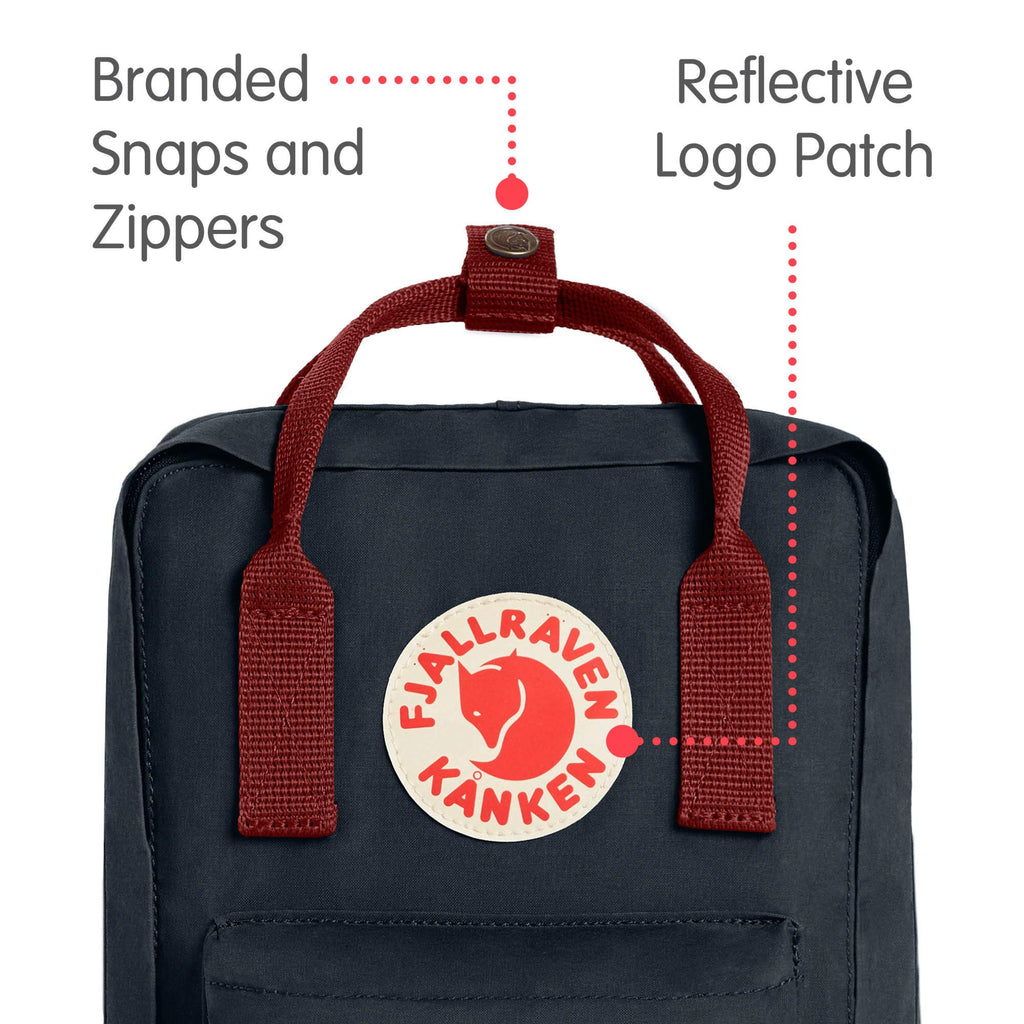 fjallraven kanken backpack mini red Fjallraven Mini Kanken Backpack Black / Ox Red