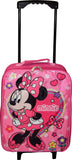 Junior Minnie Mouse 15" Collapsible Wheeled Pilot Case - Rolling Luggage - backpacks4less.com