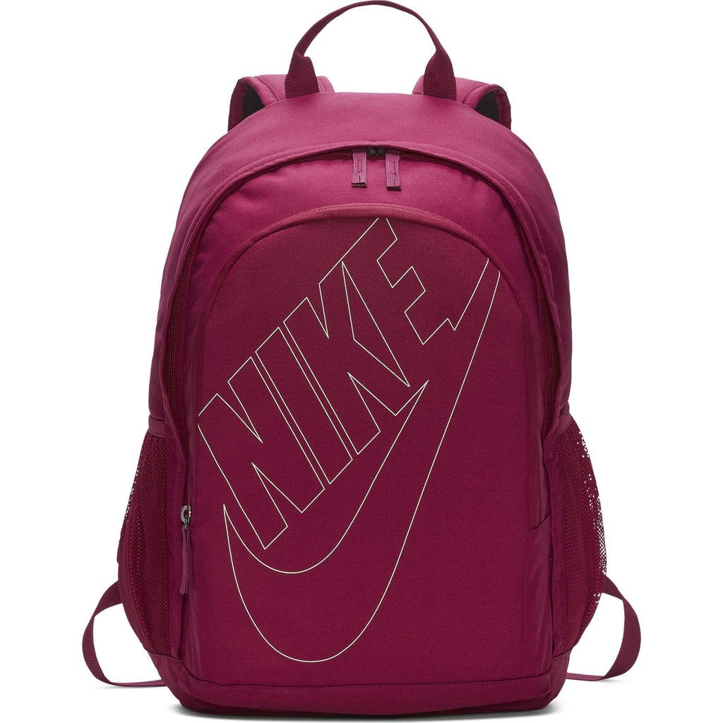 Nike Sportswear Hayward Futura Backpack for Men, Large Backpack with Durable Polyester Shell and Padded Shoulder Straps, True Berry/True Berry/Frosted - backpacks4less.com