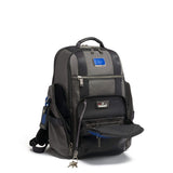 TUMI - Alpha Bravo Sheppard Deluxe Brief Pack Laptop Backpack - 15 Inch Computer Bag for Men and Women - Brushed Blue - backpacks4less.com