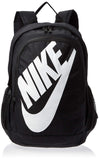 Nike Sportswear Hayward Futura Backpack for Men, Large Backpack with Durable Polyester Shell and Padded Shoulder Straps, Black/Black/White - backpacks4less.com