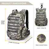 Mardingtop 35L Tactical Backpacks Molle Hiking daypacks for Camping Hiking Military Traveling Camo Khaki Grid-5962 - backpacks4less.com