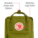 Fjallraven - Kanken Mini Classic Backpack for Everyday, Guacamole - backpacks4less.com