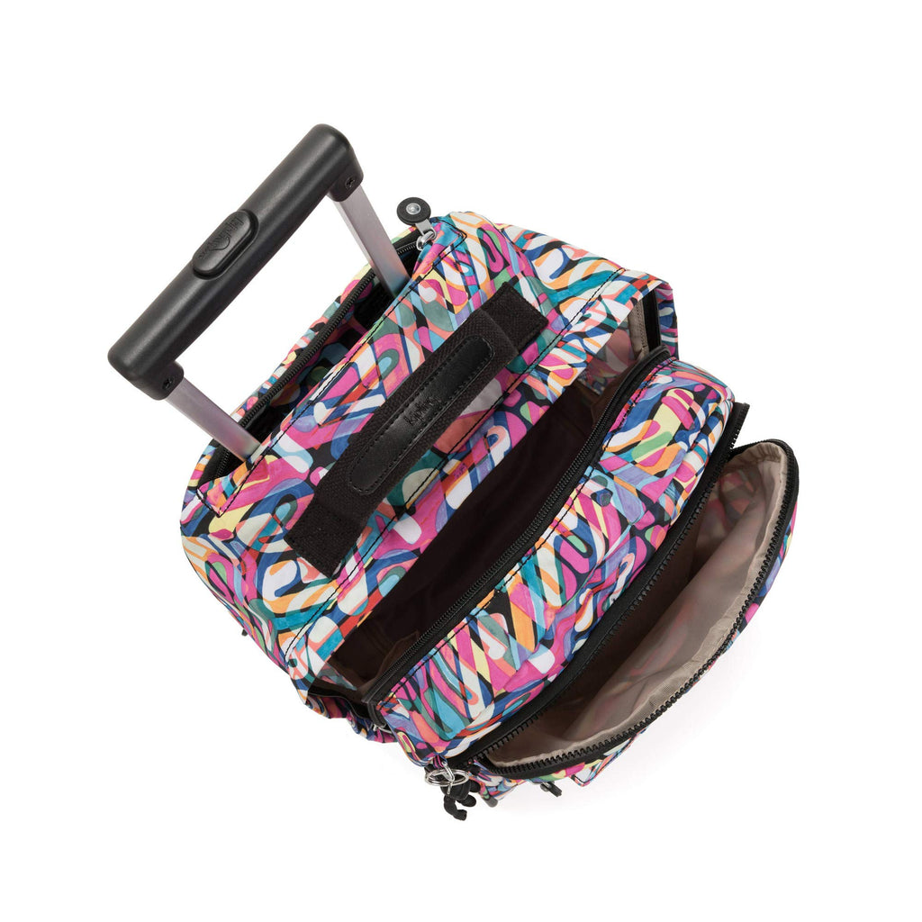 Kipling Sanaa Large Rolling Backpack Wild Melody - backpacks4less.com