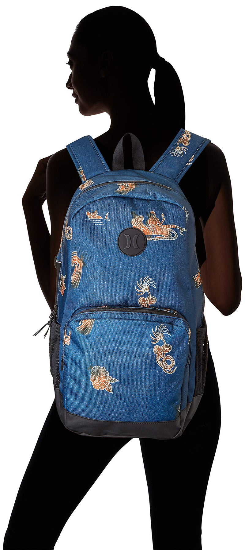 Hurley Men's Renegade Printed Laptop Backpack, blue force, QTY - backpacks4less.com