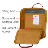 Fjallraven - Kanken Classic Backpack for Everyday, Acorn/Ox Red - backpacks4less.com