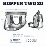 YETI Hopper Two 20 Portable Cooler, Field Tan / Blaze Orange - backpacks4less.com