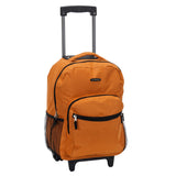 Rockland Luggage 17 Inch Rolling Backpack, Orange, One Size - backpacks4less.com