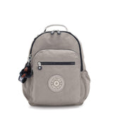 Kipling Seoul Go Large 15" Laptop Backpack Smokey Grey 1 - backpacks4less.com