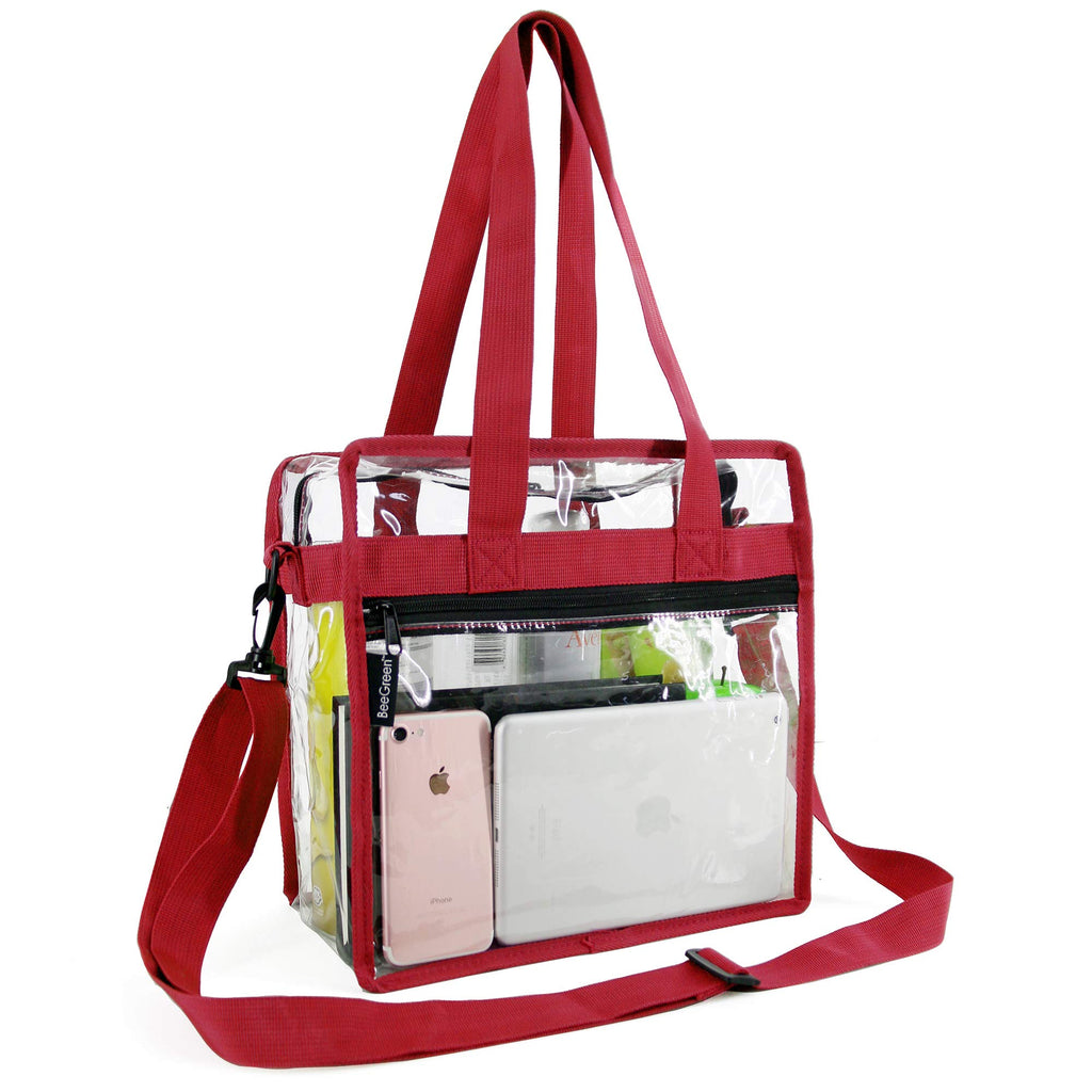 Clear Bag NFL & Pga Stadium Approved The Clear Tote Bag with Zipper Closure