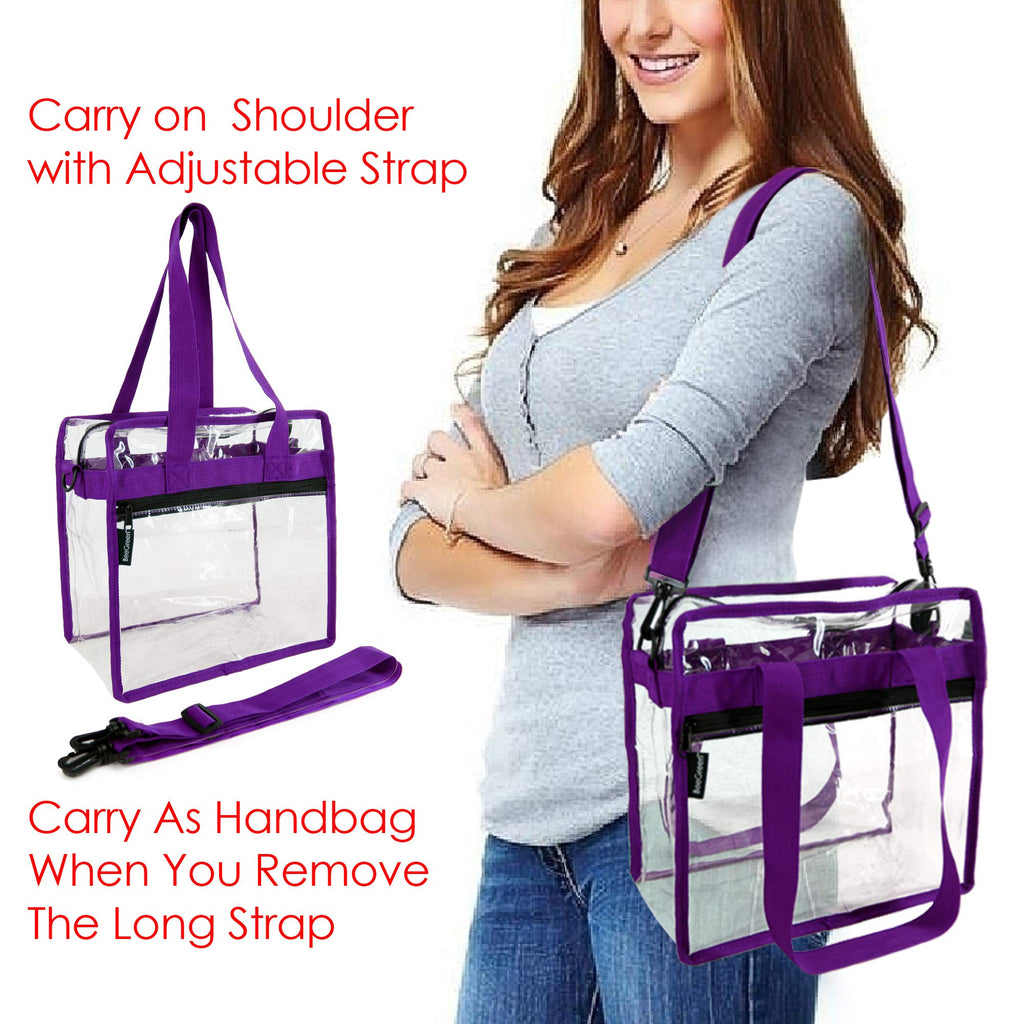 Magicbags Clear Tote Bag Stadium Approved,Adjustable Shoulder