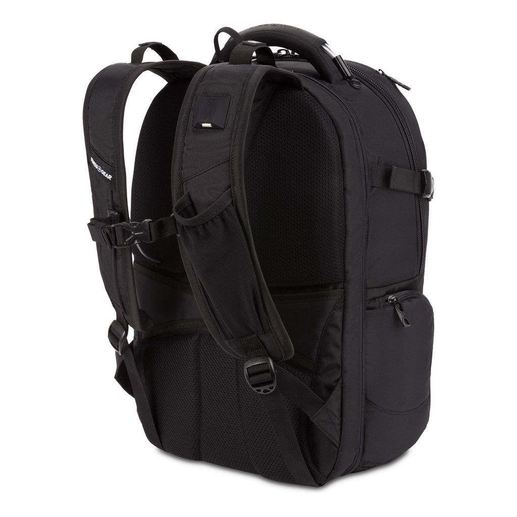 SwissGear 5358 USB ScanSmart Laptop Backpack. Abrasion-Resistant & Travel-Friendly Laptop Backpack (Black/Black Stealth) - backpacks4less.com