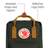 Fjallraven - Kanken Mini Classic Backpack for Everyday, Deep Forest/Acorn - backpacks4less.com