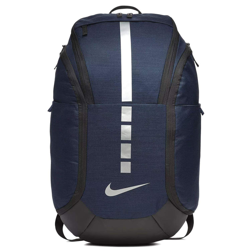 Nike Hoops Elite Pro Backpack MIDNIGHT NAVY/BLACK/MTLC COOL GREY - backpacks4less.com