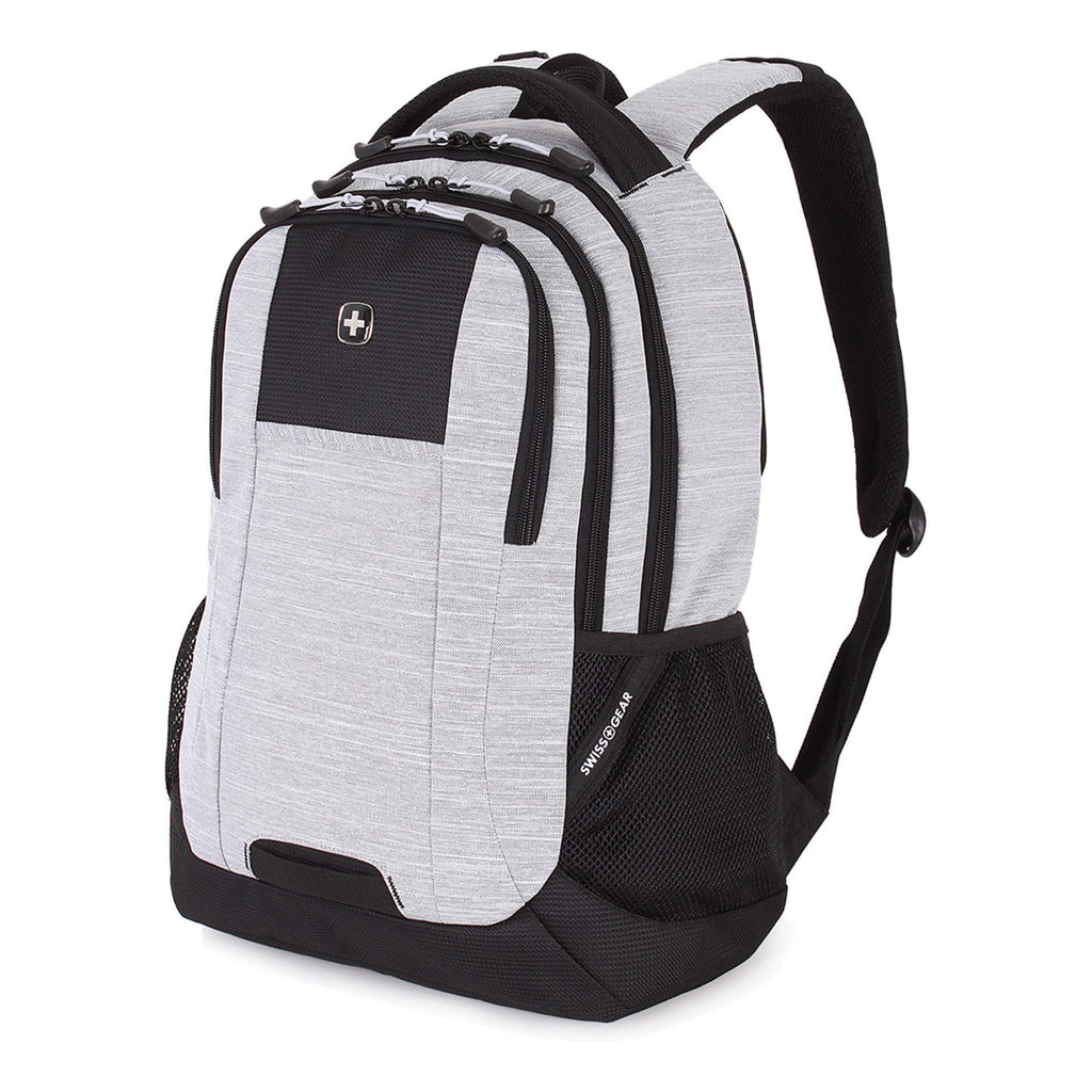 SWISSGEAR 5505 Laptop Backpack (Light Gray Heather) - backpacks4less.com