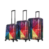 Mia Toro Italy Jennifer L. Schmidt Hardside Spinner Luggage 3pc Set,Color Wheel, One Size