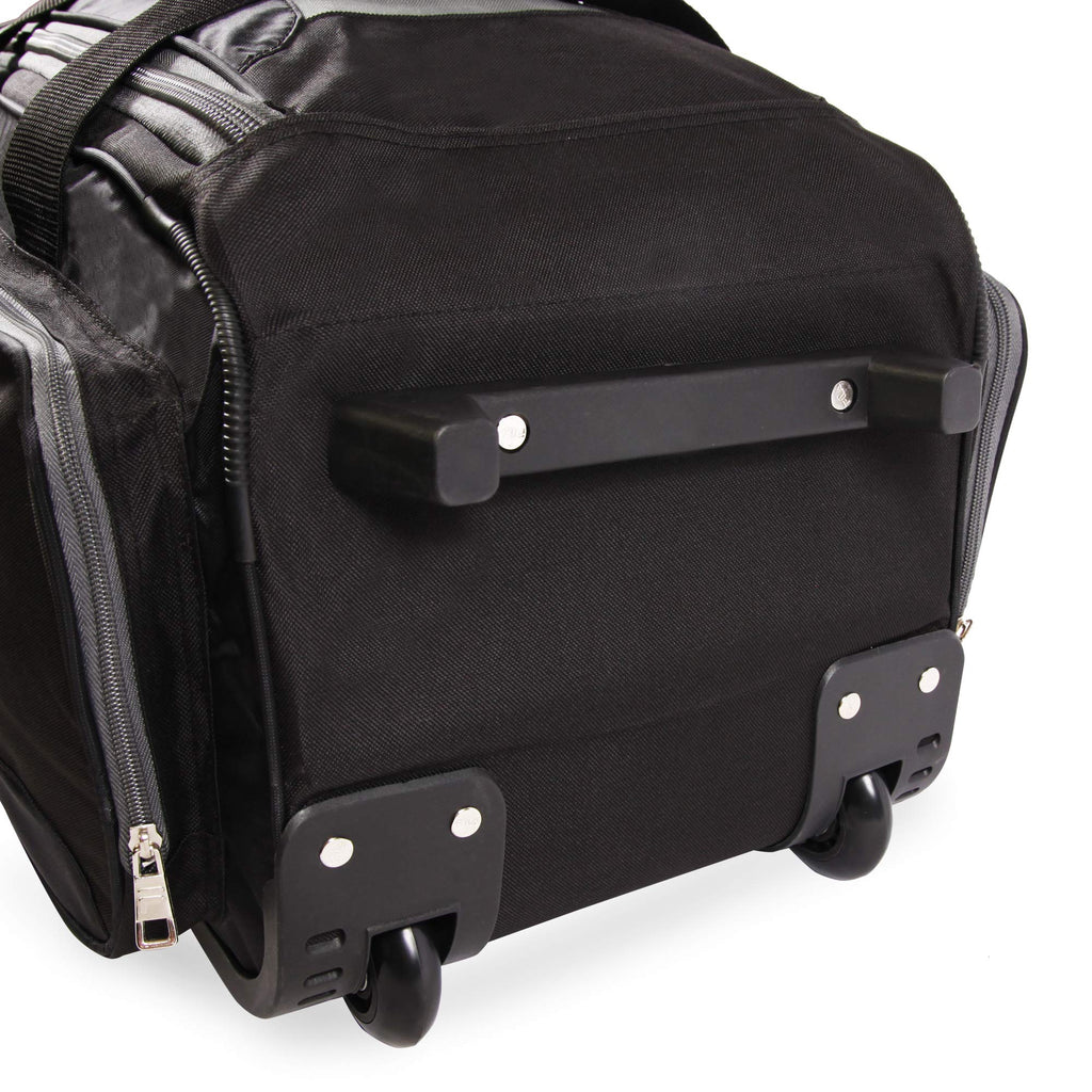 Fila 22 Lightweight Carry On Rolling Duffel Bag, Blue, One Size–