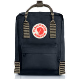 Fjallraven - Kanken-Mini Classic Pack, Heritage and Responsibility Since 1960, Black-Striped,One Size - backpacks4less.com