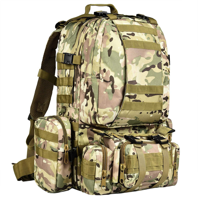 CVLIFE Military Tactical Backpack Survival Army Rucksack Assault Pack Molle Bag - backpacks4less.com