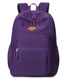 Abshoo Girls Solid Color Backpack For College Women Water Resistant School Bag (Purple) - backpacks4less.com