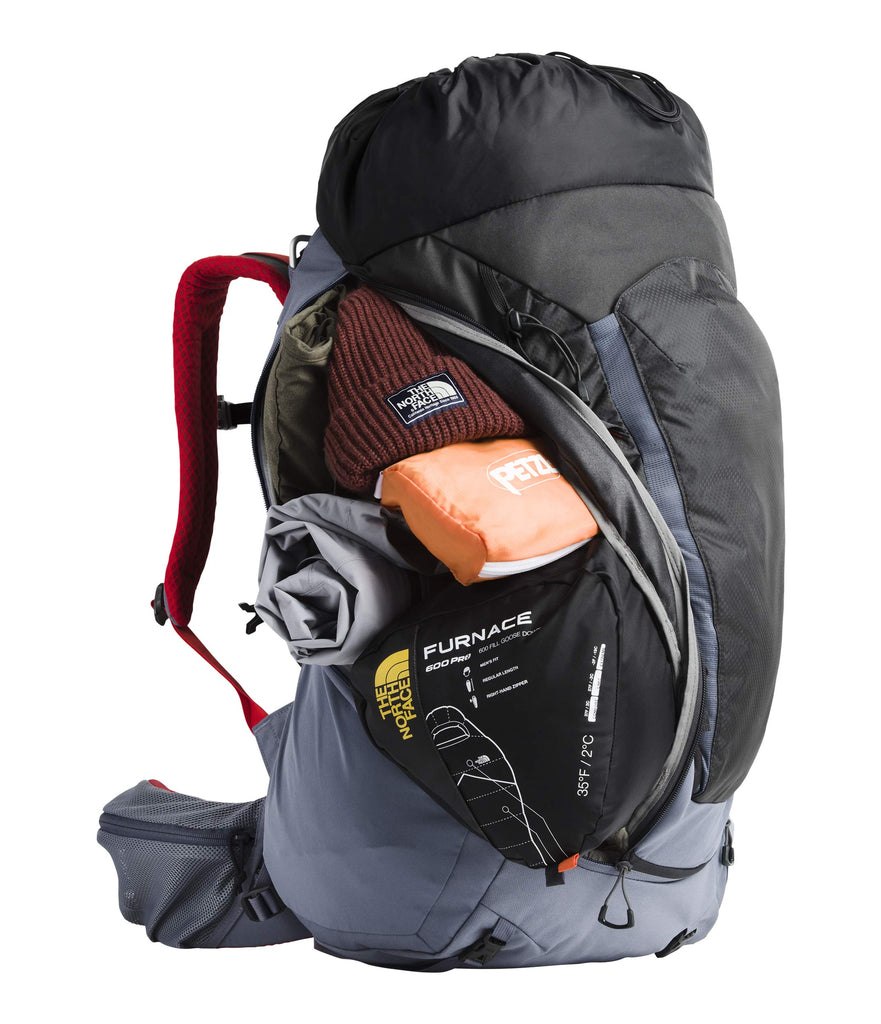 The North Face Terra 55, Grisaille Grey/Asphalt Grey, Small/Medium - backpacks4less.com