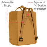 Fjallraven - Kanken Classic Backpack for Everyday, Acorn - backpacks4less.com