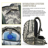 Mardingtop 35L Tactical Backpacks Molle Hiking daypacks for Camping Hiking Military Traveling Camo Khaki Grid-5962 - backpacks4less.com