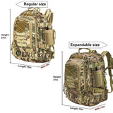 Military Expandable Travel Backpack Tactical Waterproof Work Backpack for Men(OCP) - backpacks4less.com