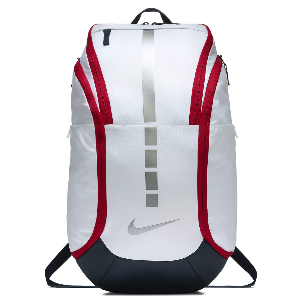 Nike Hoops Elite Hoops Pro Basketball Backpack White/Obsidian/Red–