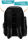LISH Soccer Backpack - Large School Sports Gym Bag w/ Ball Compartment (Black) - backpacks4less.com