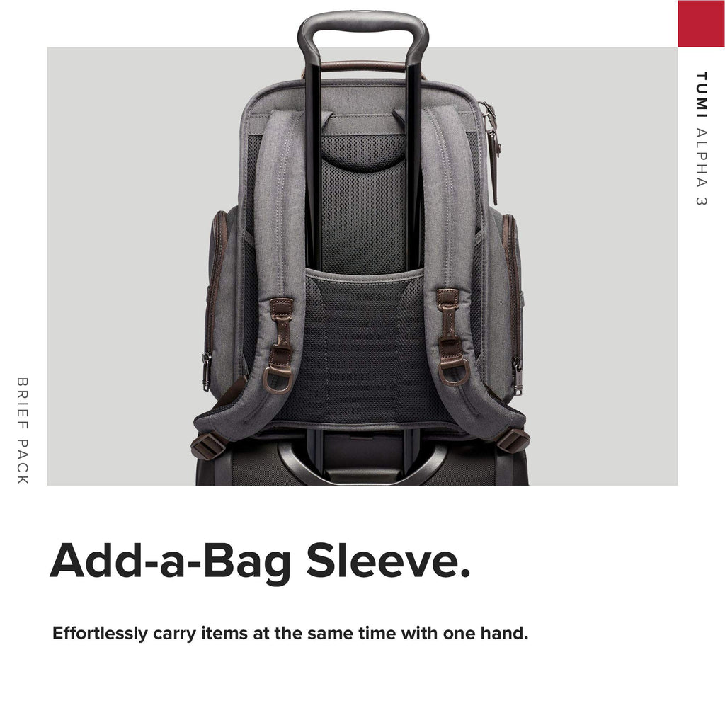 TUMI - Alpha 3 Brief Pack - 15 Inch Computer Backpack for Men and Women - Anthracite TUMI - Alpha 3 Brief Pack - 15 Inch Computer Backpack for Men and Women - Anthracite