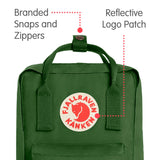 Fjallraven - Kanken Mini Classic Backpack for Everyday, Leaf Green - backpacks4less.com