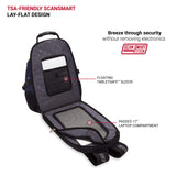 SwissGear Travel Gear 1900 Scansmart TSA Friendly Laptop Backpack Blue - backpacks4less.com