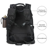 Military Tactical Backpack, Large 3 Day Army Molle Assault Rucksack for Outdoors, Hiking, Camping, Trekking, Bug Out Bag & Travel by ARMYCAMOUSA (Black) - backpacks4less.com