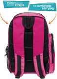 LISH Soccer Backpack - Large School Sports Gym Bag w/ Ball Compartment (Pink) - backpacks4less.com