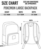 Vanilla Underground Pokemon Gamer School Backpack | Adjustable Straps | Unisex Design | Dynamic Pokémon-Themed | Multiple Pockets