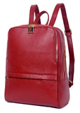 Coolcy Hot Style Women Real Genuine Leather Backpack Fashion Bag (Wine) - backpacks4less.com