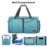 Canway 65L Travel Duffel Bag, Foldable Weekender Bag with Shoes Compartment for Men Women Water-proof & Tear Resistant - backpacks4less.com