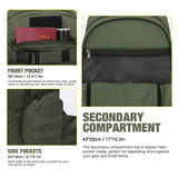 Mardingtop 28L Tactical Backpacks Molle Hiking daypacks for Camping Hiking Military Traveling 28L-Army Green - backpacks4less.com