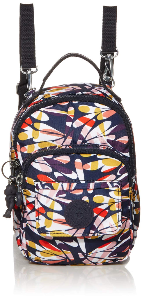 Kipling womens Alber 3-In-1 Convertible Mini Backpack, retro FLORAL, One Size - backpacks4less.com